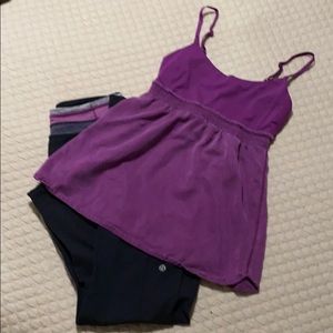 lululemon groove pants & bliss tank